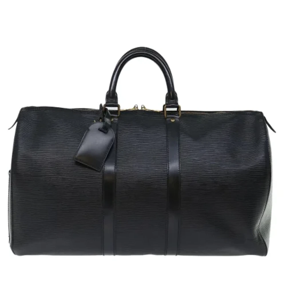 Louis Vuitton Vintage Pre-owned Leather travel-bags Black Dames