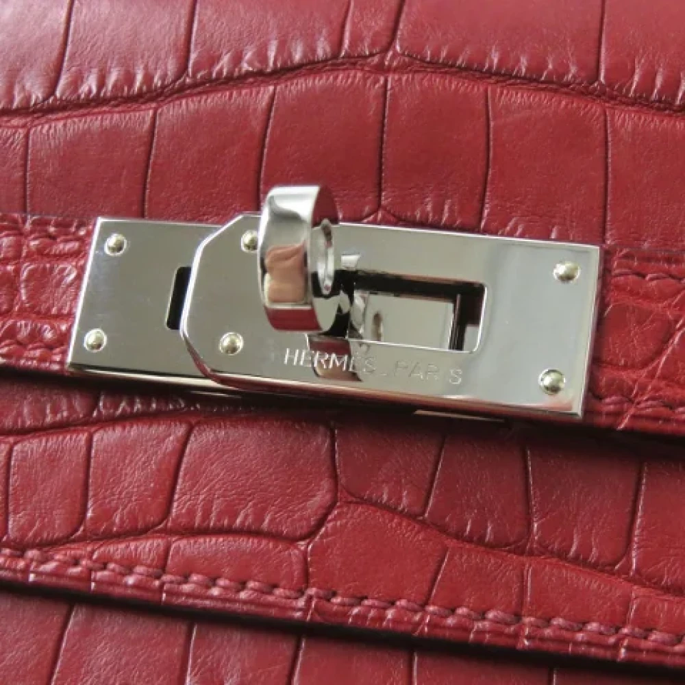Hermès Vintage Pre-owned Leather wallets Red Dames