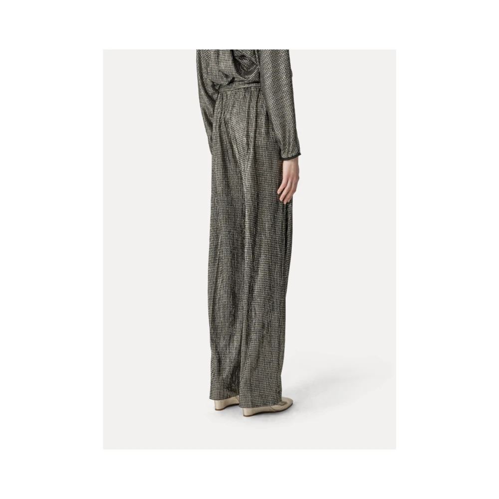Forte Lamé Pied-de-poule Broek Gray Dames