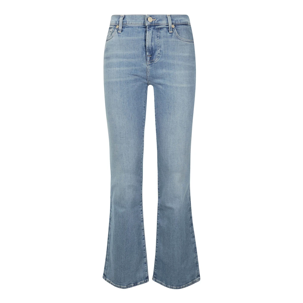 7 For All Mankind Lichtblauwe Flared Jeans Blue Dames