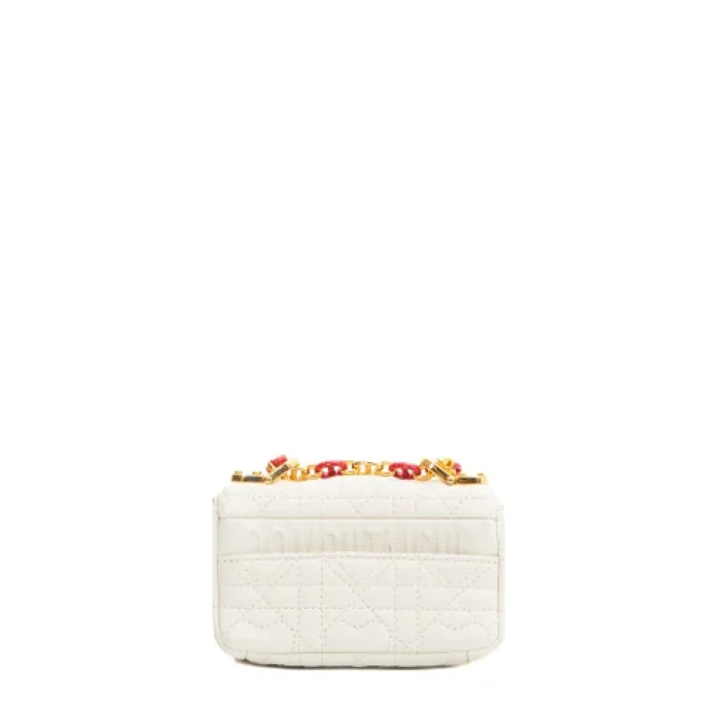 Dior Vintage Pre-owned Leather dior-bags White Dames