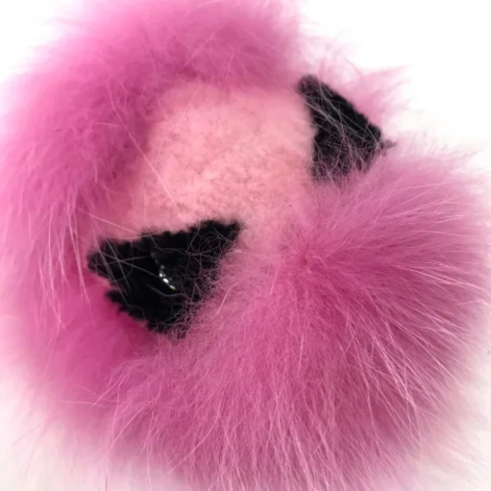 Fendi Vintage Pre-owned Fabric key-holders Pink Dames
