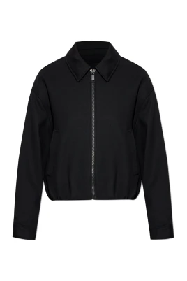 Stretch Wool Blend Twill Bomberjacka