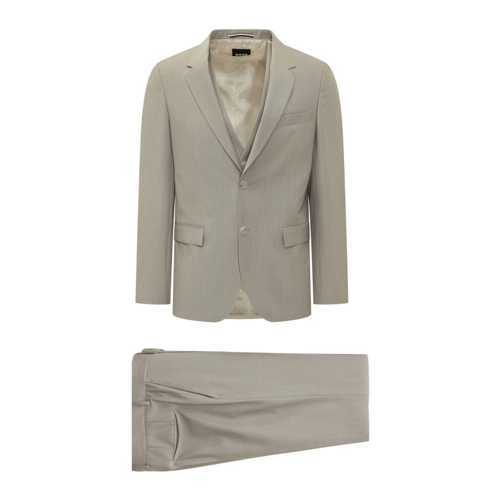 Boss Uomo Grigio Abiti M, New,