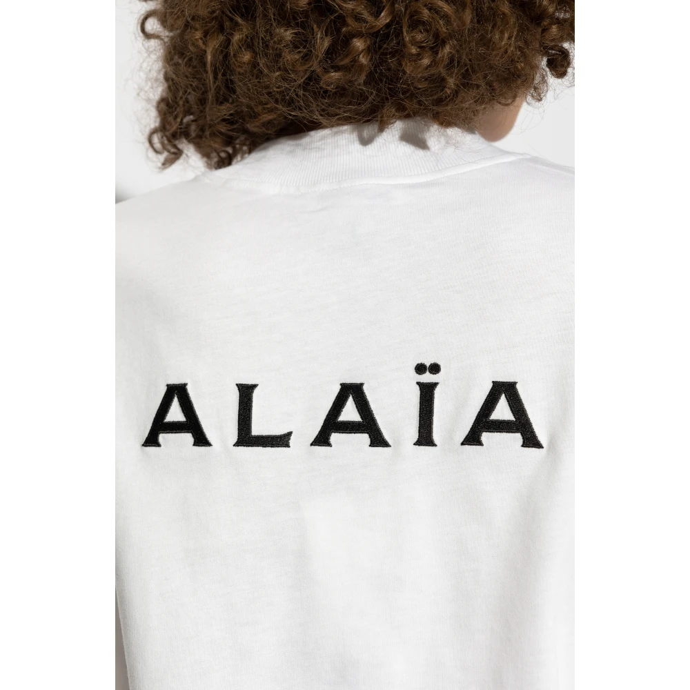 Alaïa Lange mouwen T-shirt White Dames