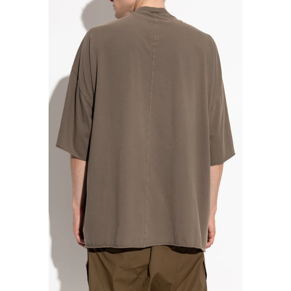Rick Owens Oversized T-shirt Brown Heren