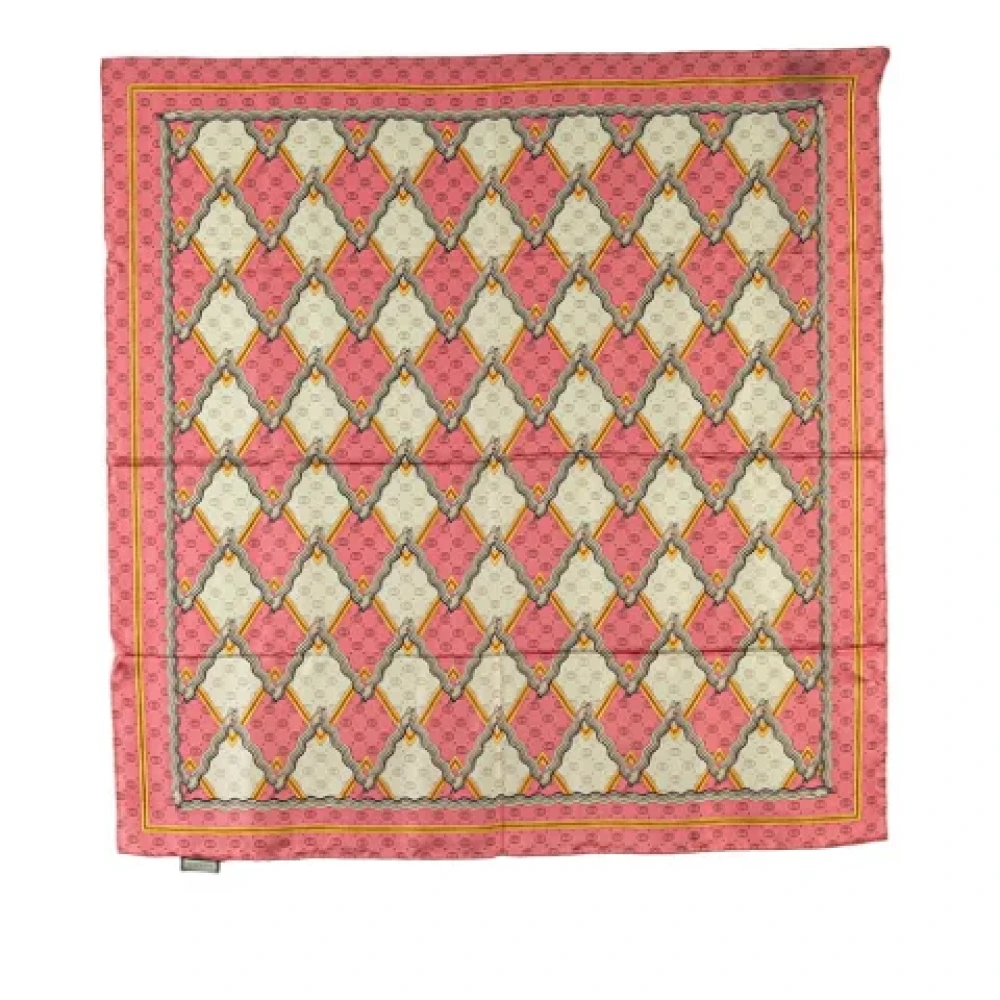 Gucci Vintage Pre-owned Silk scarves Pink Dames