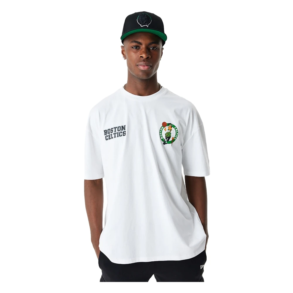 new era Boston Celtics Grafisch T-shirt White Heren