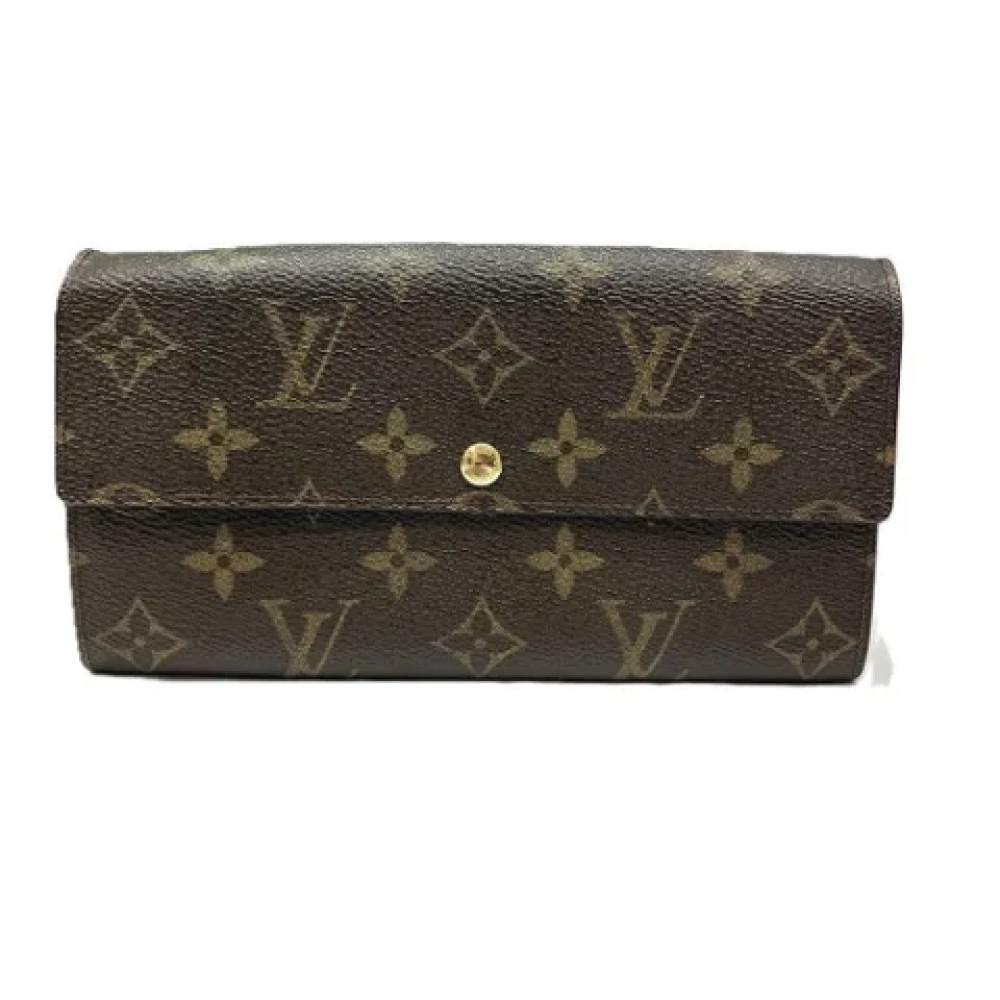 Louis Vuitton Vintage Pre-owned Canvas wallets Brown Dames