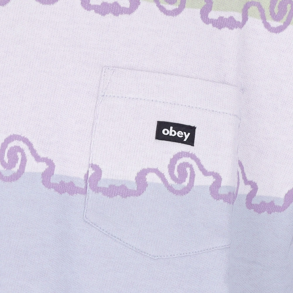 Obey Jacquard Zak Tee Opal Multi Multicolor Heren
