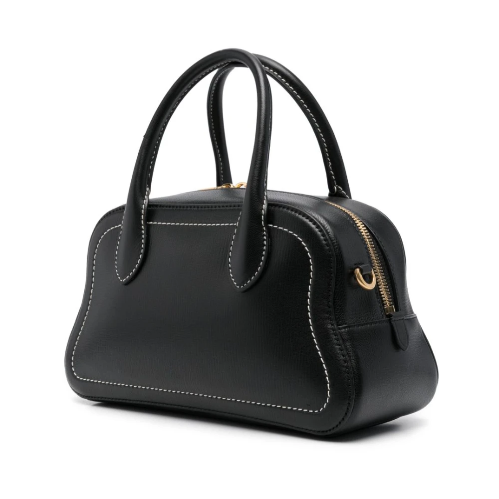 Bally Klassieke Zwarte Top Handvat Schoudertas Black Dames