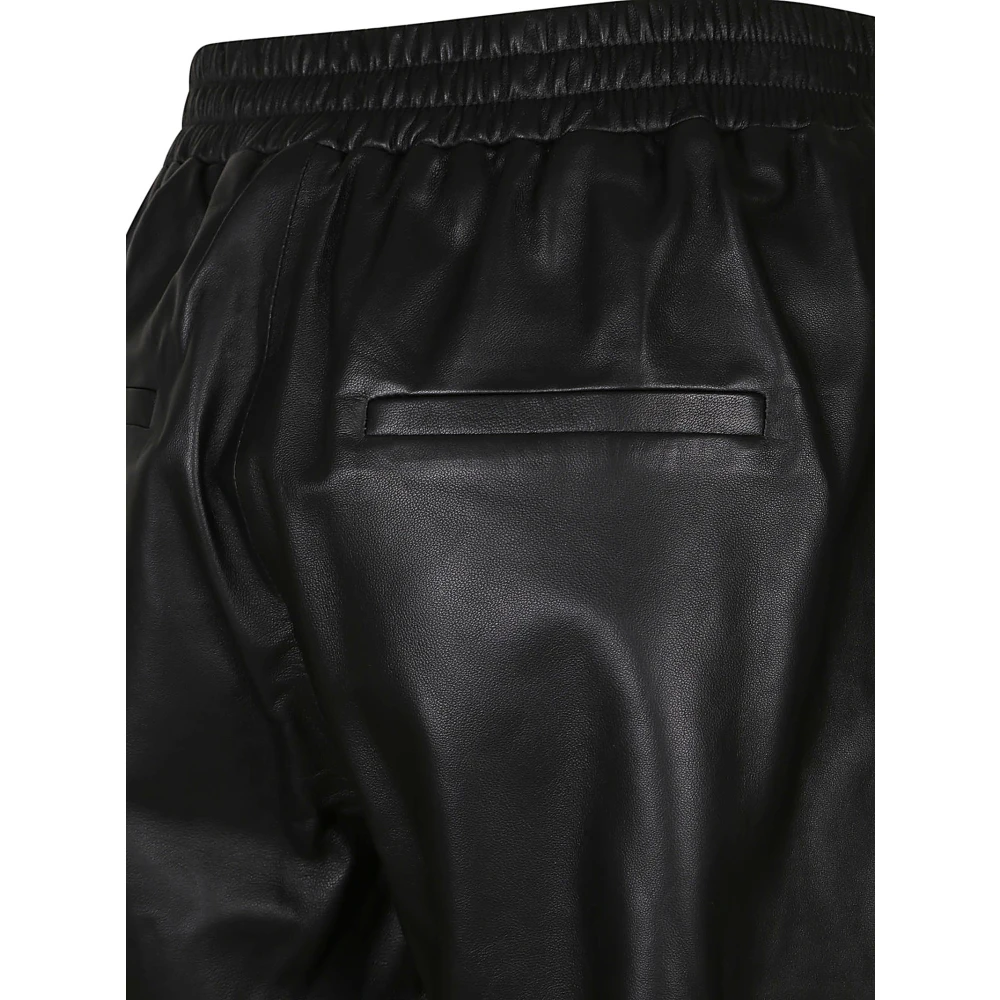 Arma Leren Zwarte Broek Black Dames