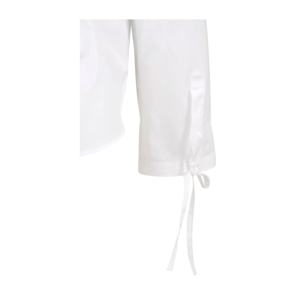 Aspesi Witte shirts met Koreaanse kraag White Dames