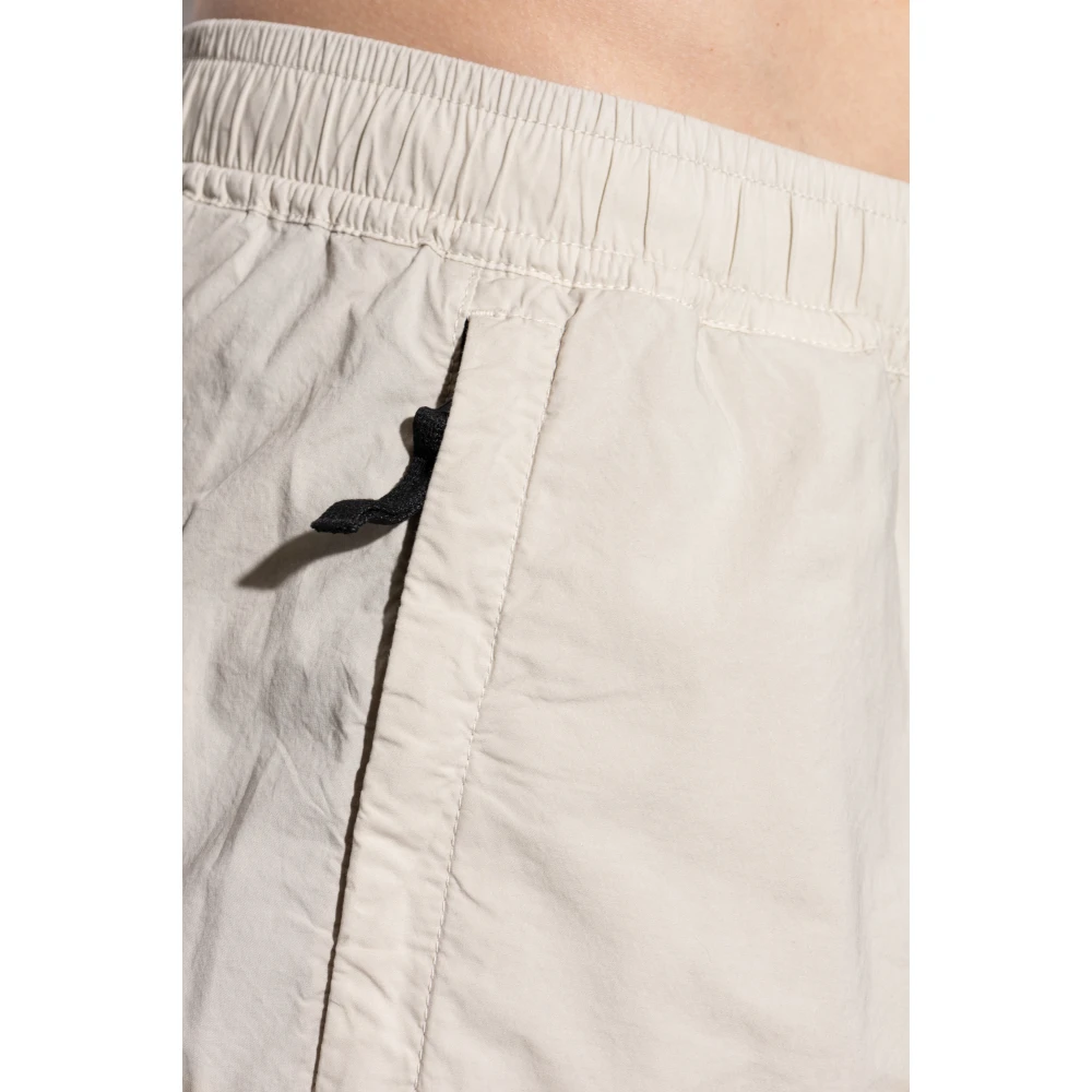 Stone Island Broek met logo Beige Heren