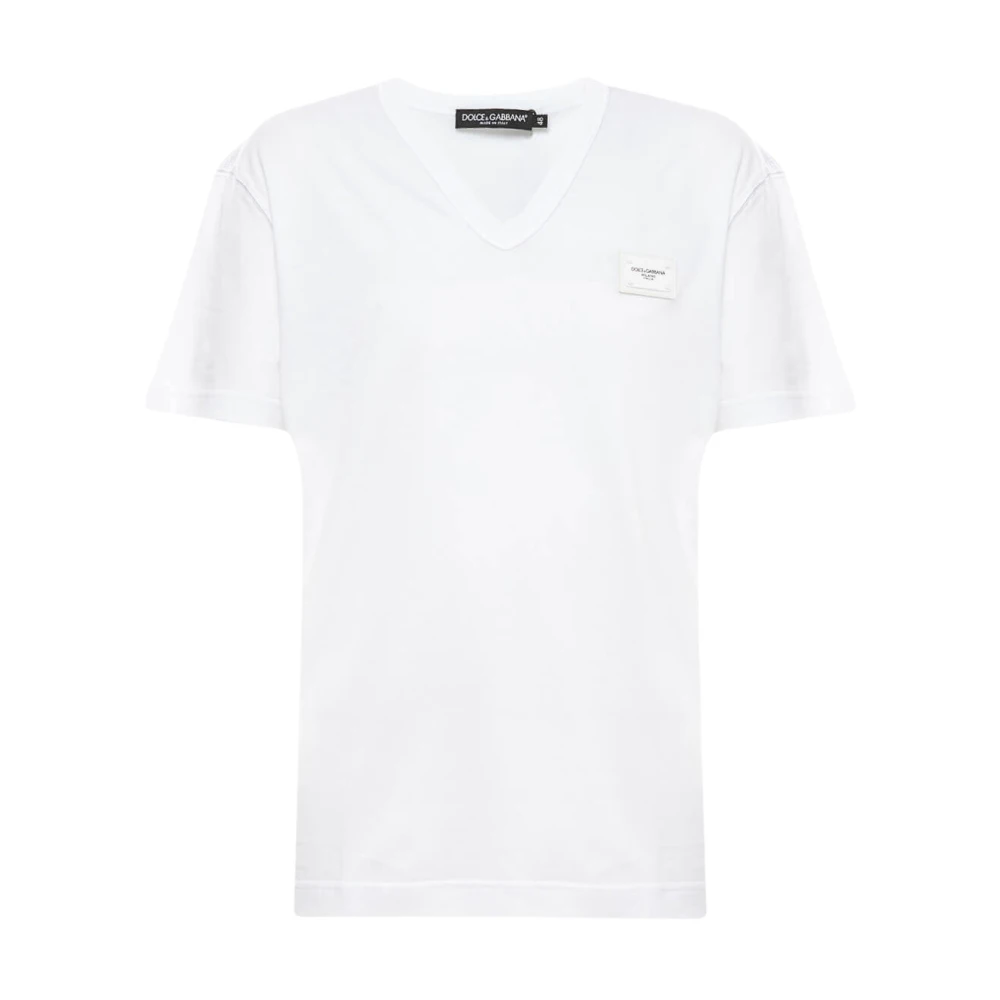Dolce & Gabbana Casual Katoenen T-Shirt White Heren