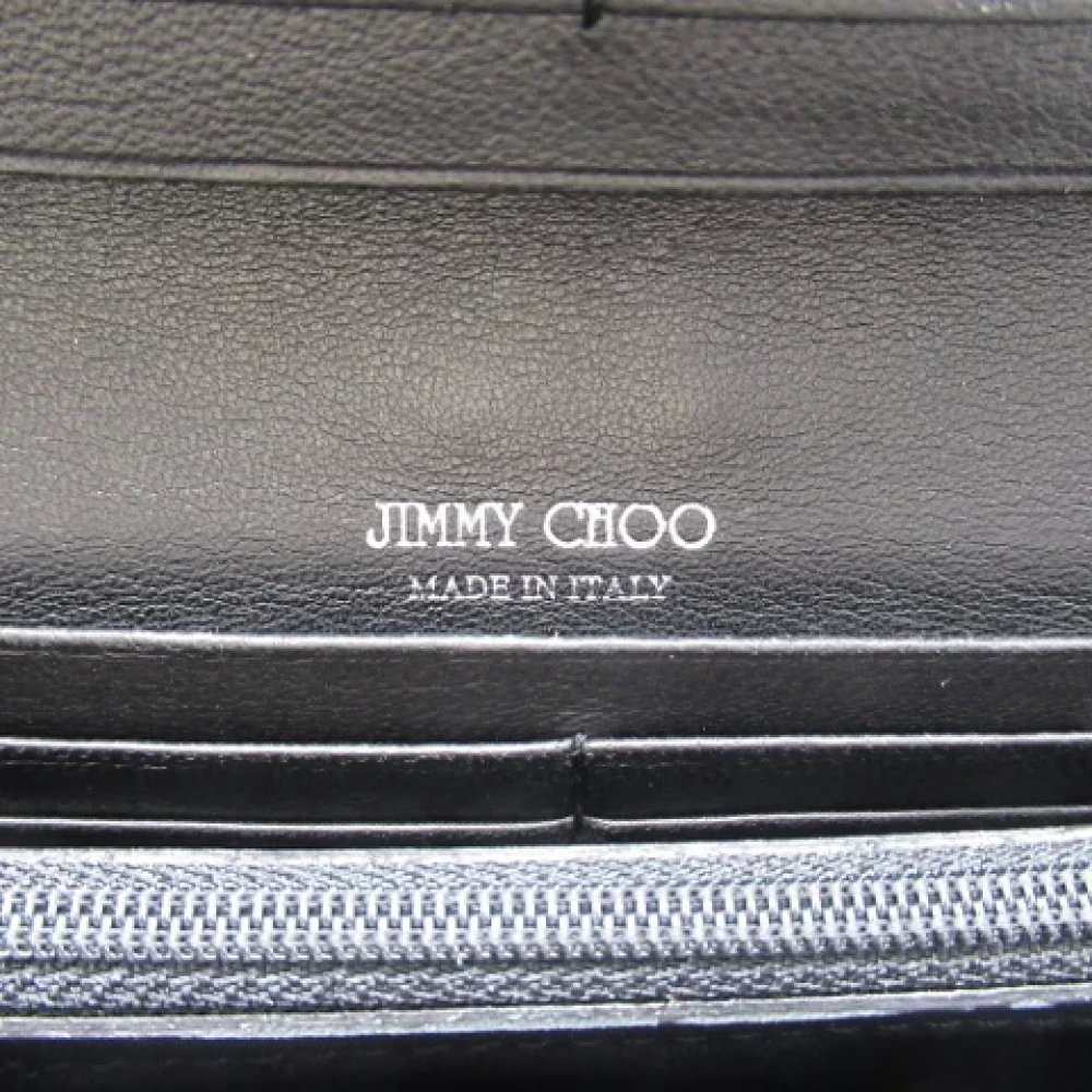 Jimmy Choo Pre-owned Leather wallets Black Dames