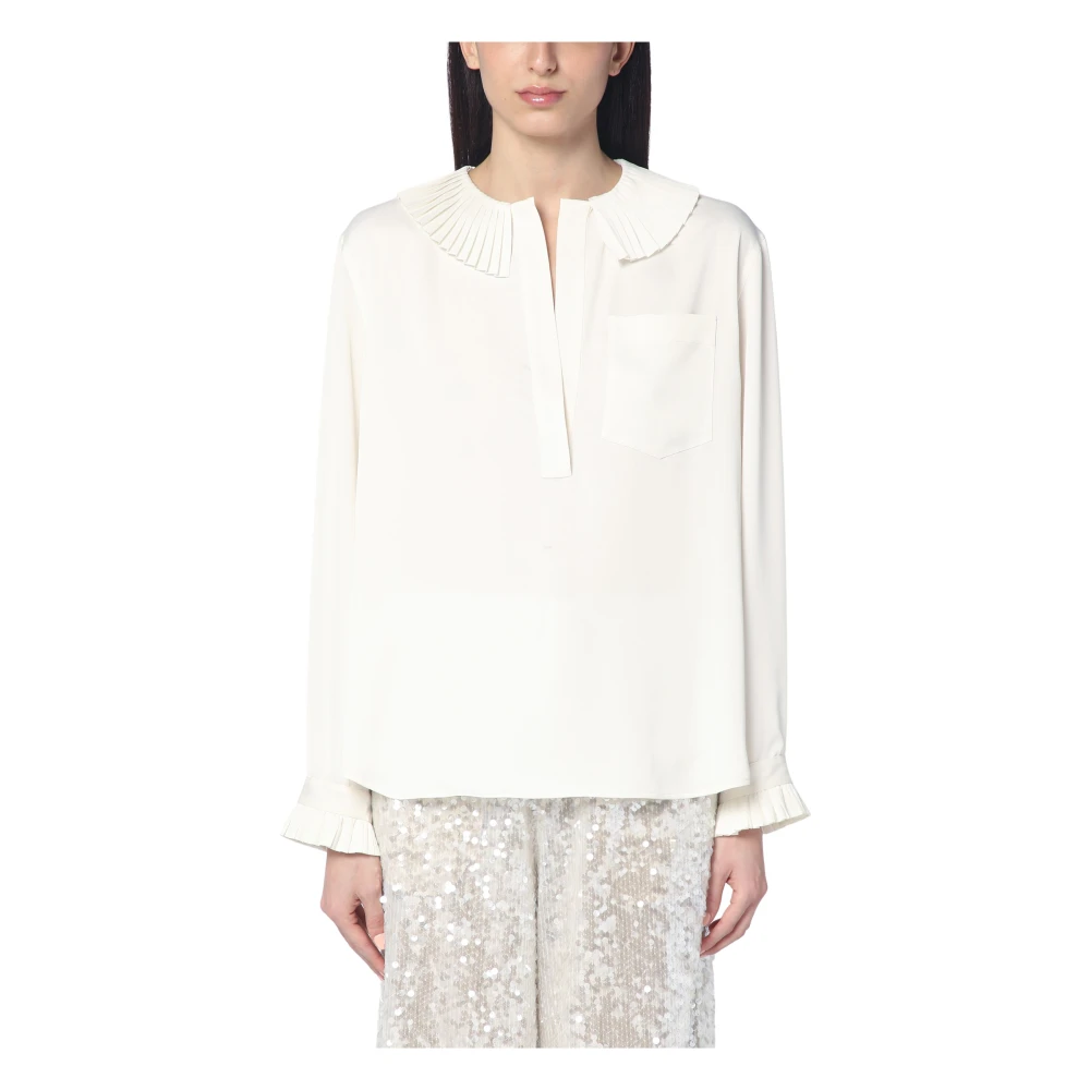 Philosophy di Lorenzo Serafini Lange mouwen overhemd White Dames