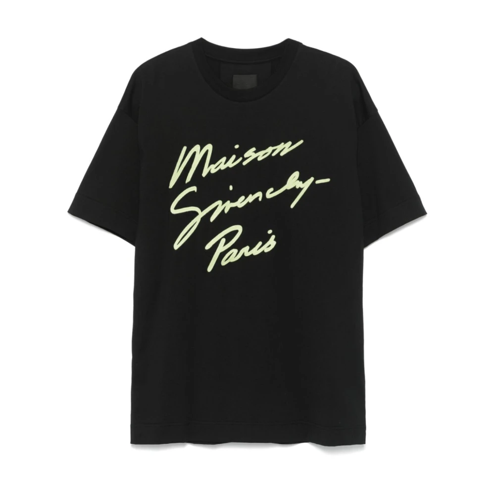 Givenchy Zwarte Katoenen T-shirt voor Mannen Black Heren