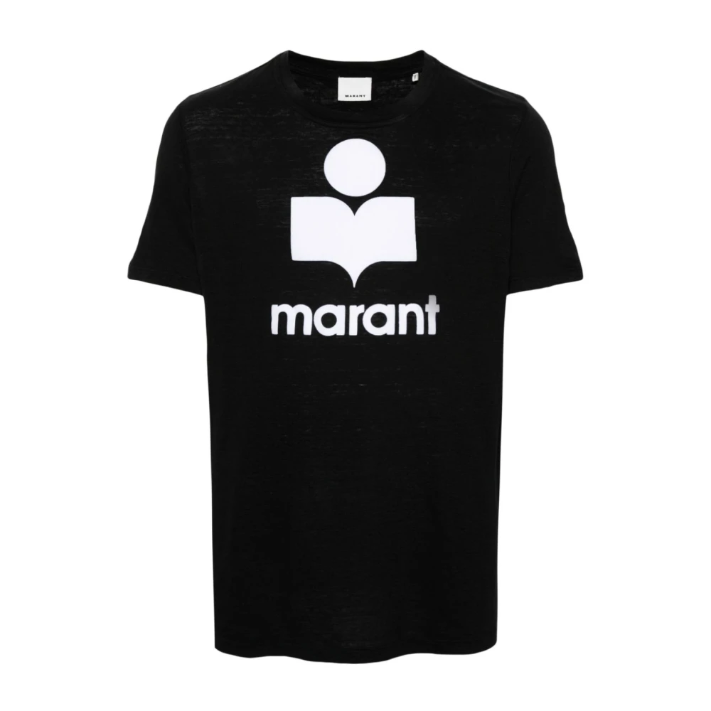 Isabel marant Zwart T-shirt Karman Kenmerken Linnen Black Heren