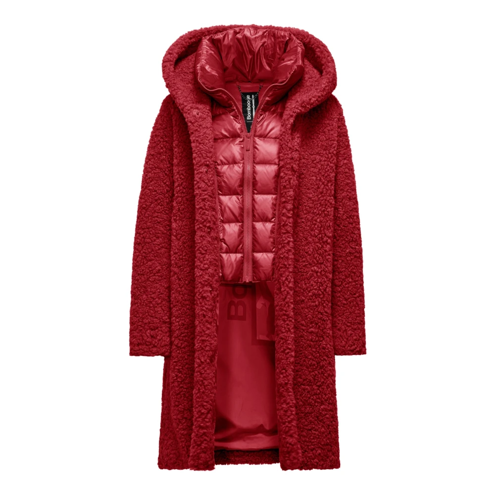BomBoogie Sherpa Fleece Jas met Afneembare Capuchon Black Dames