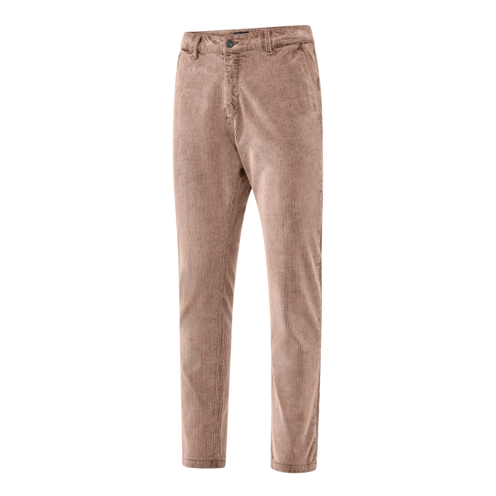 BomBoogie Zuur Gewassen Corduroy Chino Broek Orange Heren