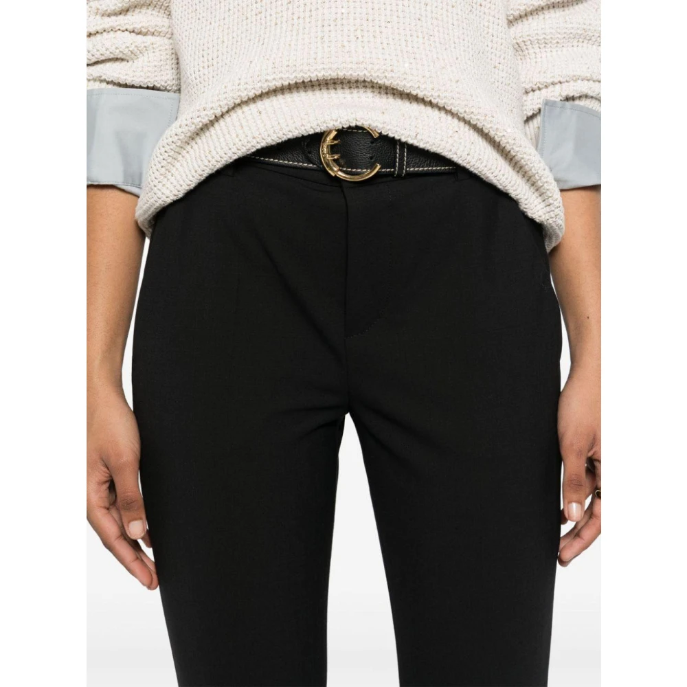 BRUNELLO CUCINELLI Smalle Sigarettenbroek Black Dames