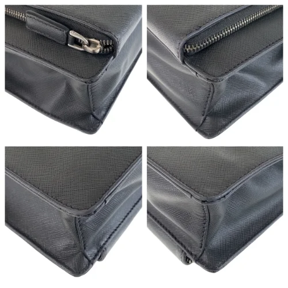 Prada Vintage Pre-owned Leather prada-bags Gray Dames