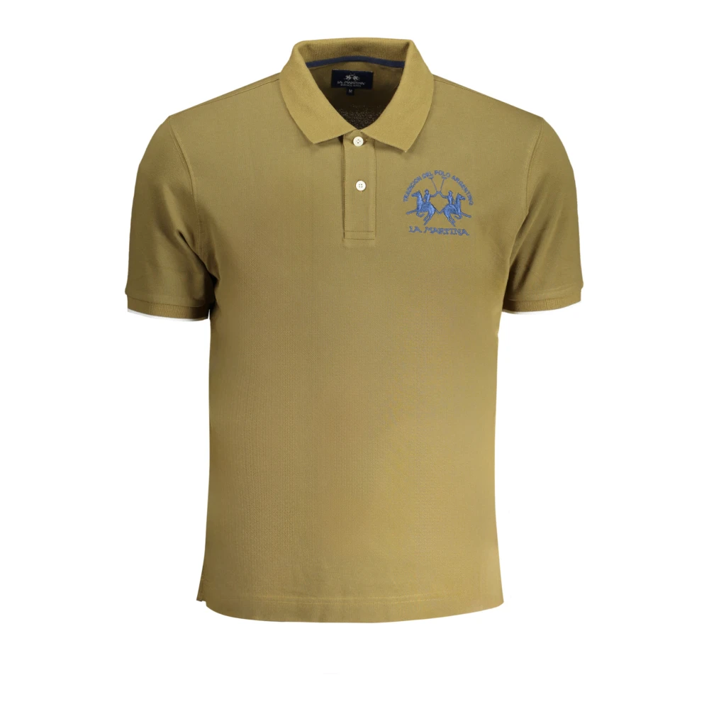 La Martina Men's Green Polo Shirts, L, Short Sleeve Polo