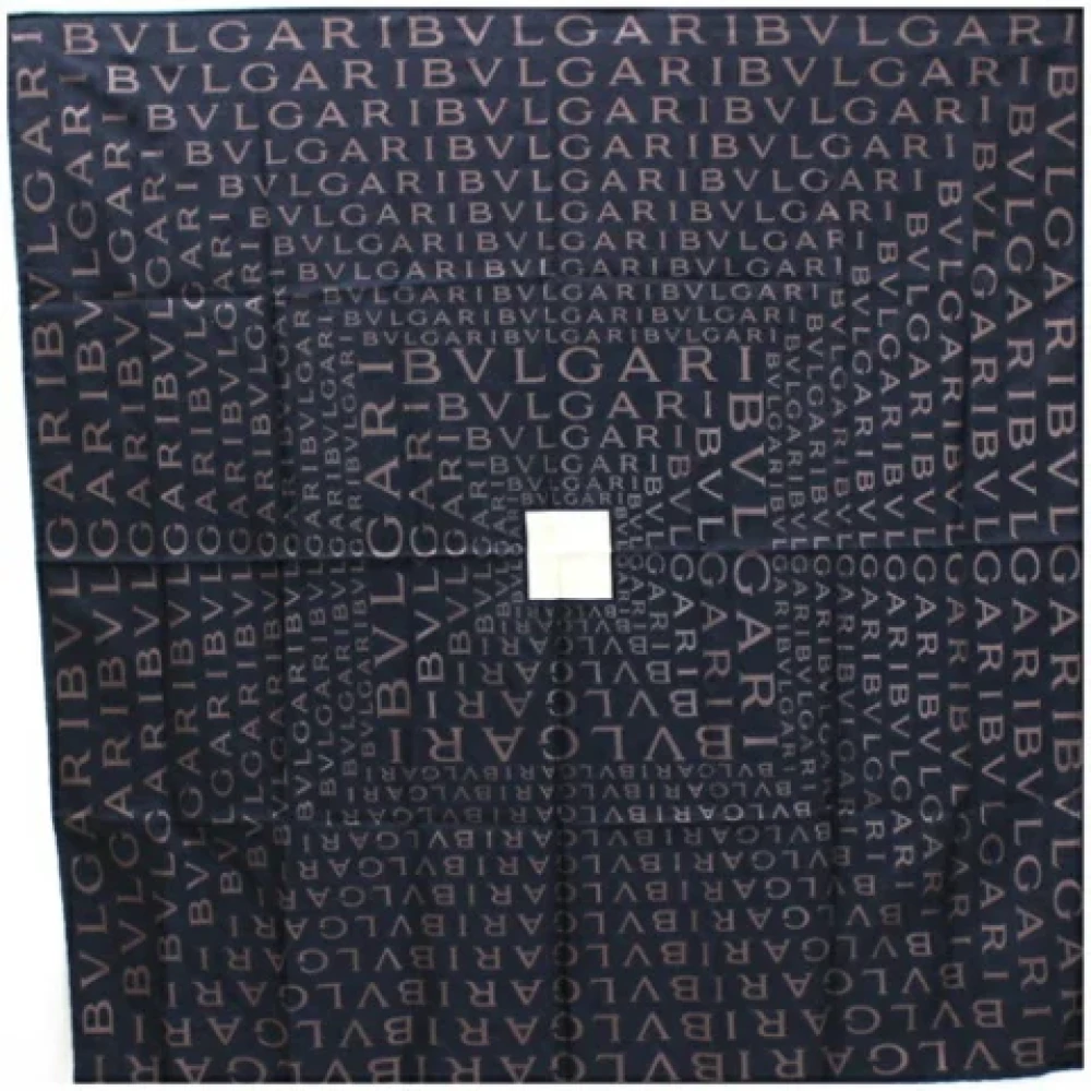 Bvlgari Vintage Pre-owned Silke sjalar Black, Dam