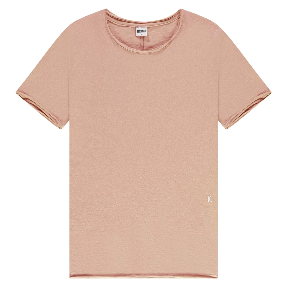 Kultivate Sepia Melange Wrecker Tee Beige Heren