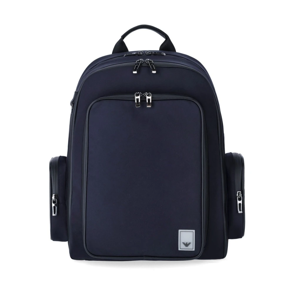 Emporio Armani Backpacks Blue Heren