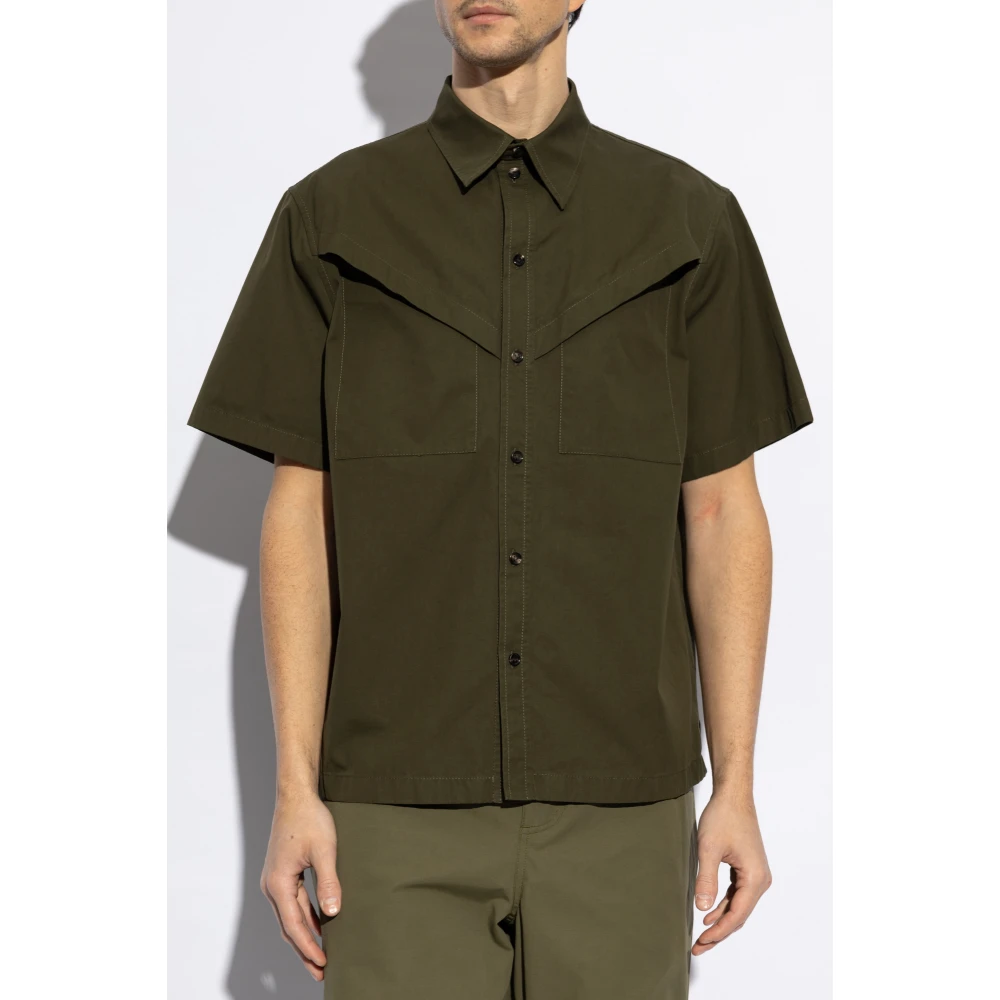 Bottega Veneta Kortemouwenshirt Green Heren