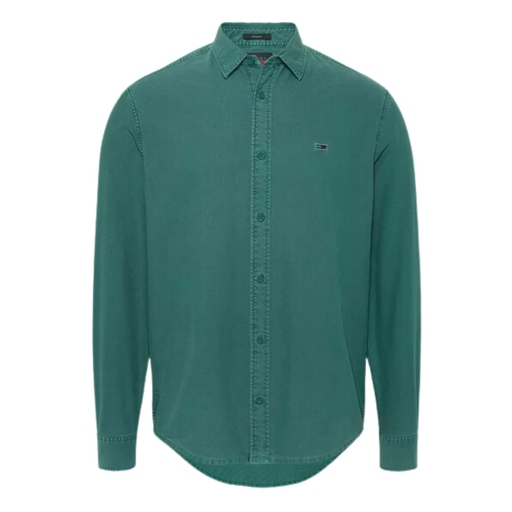 Tommy Hilfiger Groene Oxford Overhemd Green Heren
