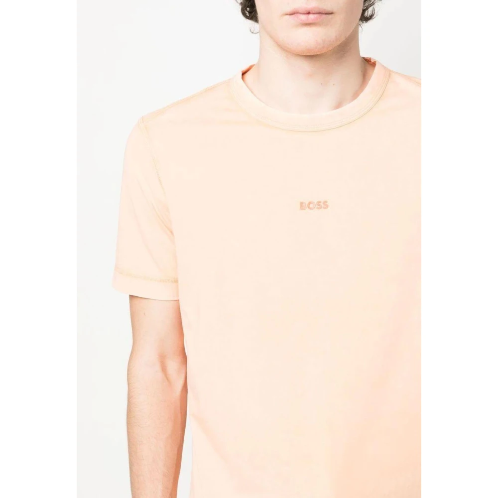 Hugo Boss Heren Casual T-shirt Orange Heren