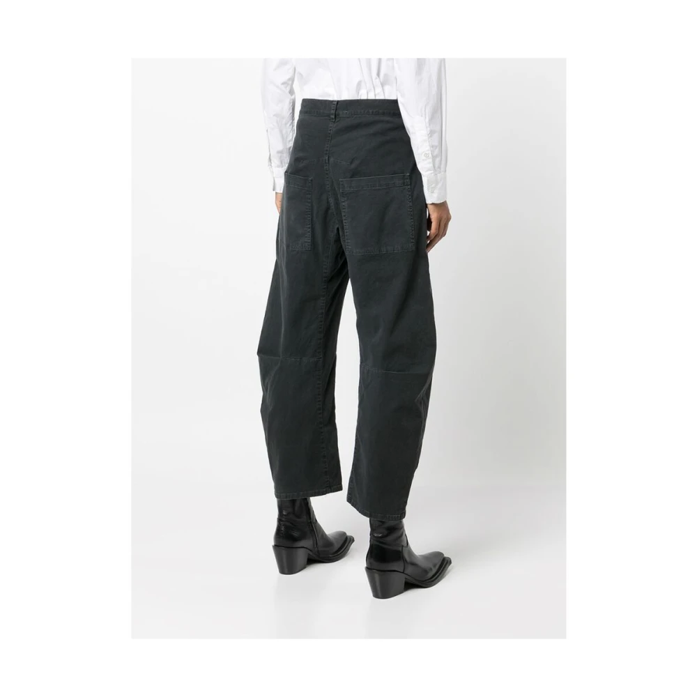 Nili Lotan Grijze Denim Broek Met Gekromde Pijpen Gray Dames
