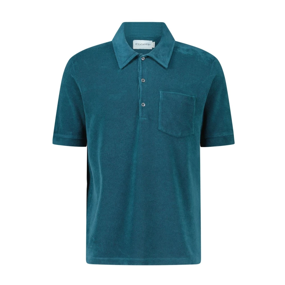 Closed Polo Shirts Green Heren