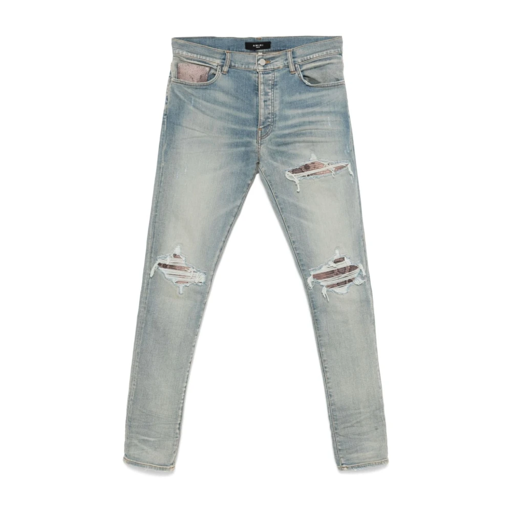 Amiri Lichtblauwe Denim Skinny Jeans Blue Heren