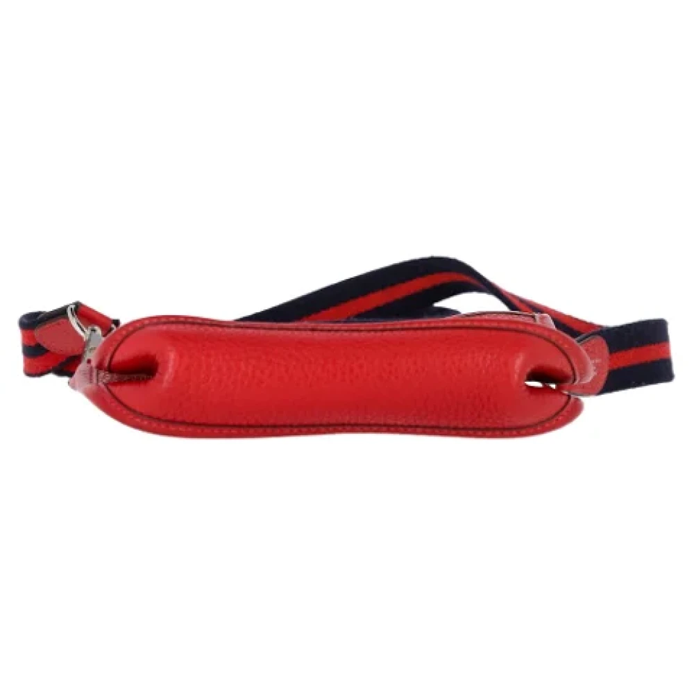 Hermès Vintage Pre-owned Leather shoulder-bags Red Dames