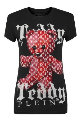 T-shirt Rund Hals SS Monogram Teddy Bear