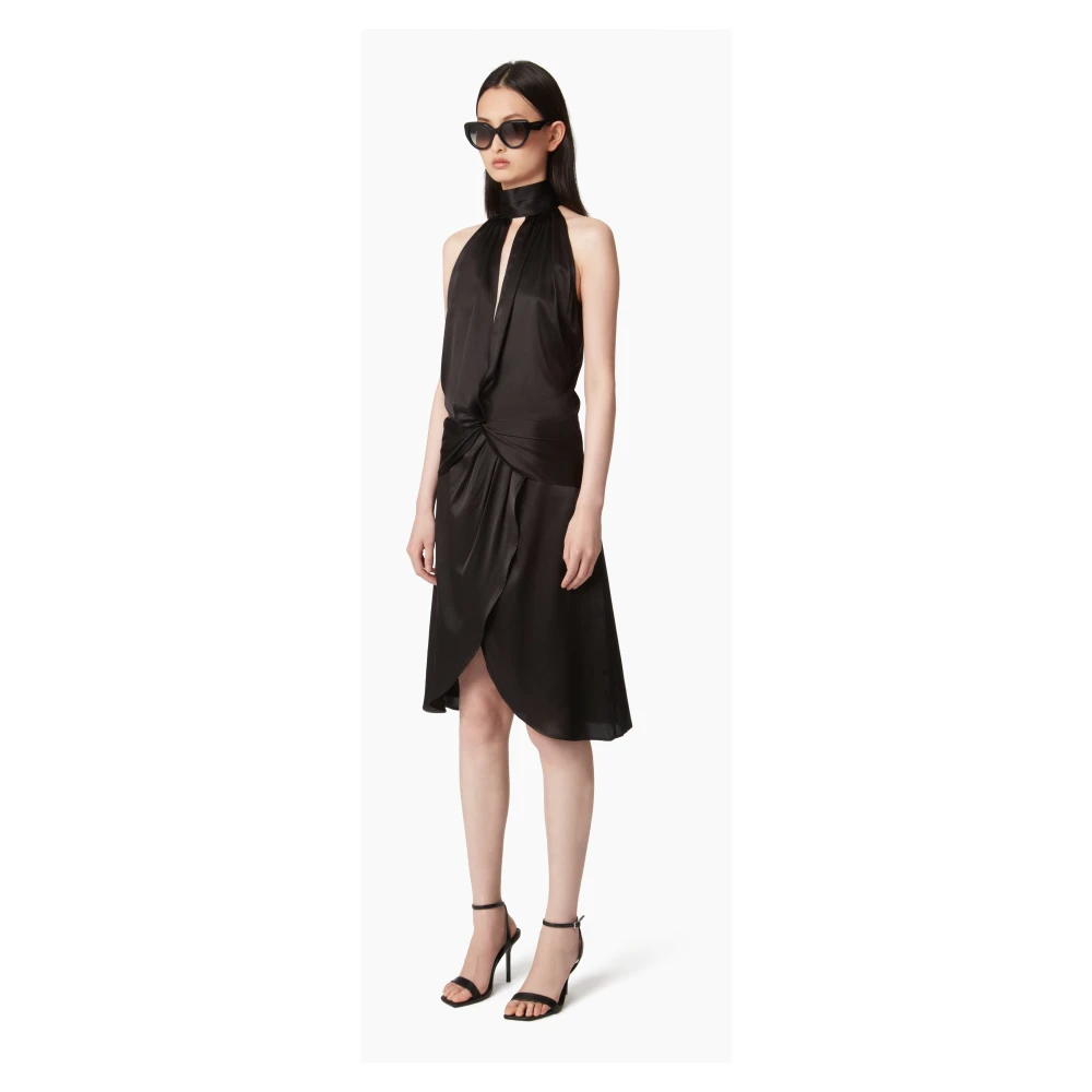 Nina Ricci Halterjurk MET Strik Black Dames