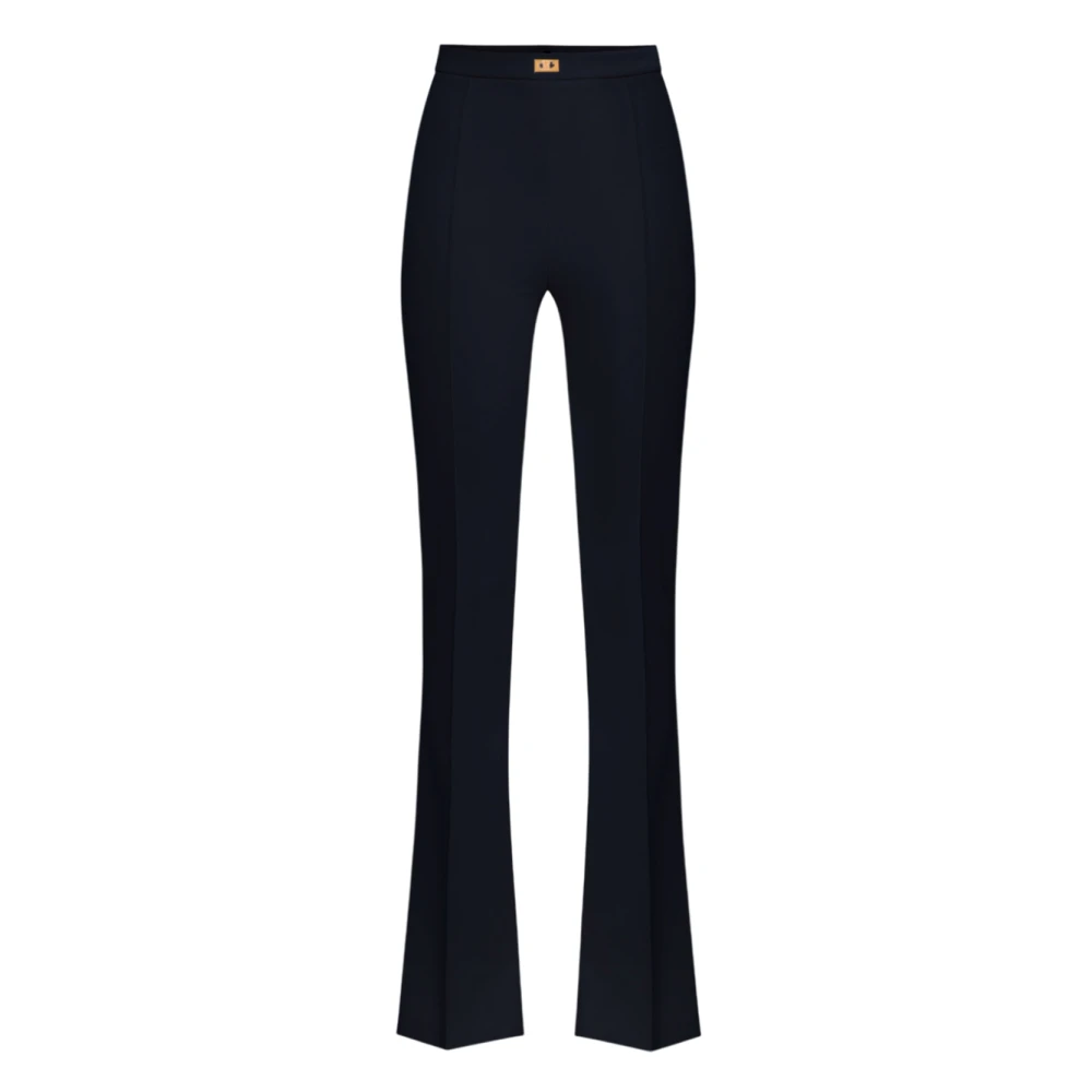 Elisabetta Franchi Wijde Cropped Broek Black Dames