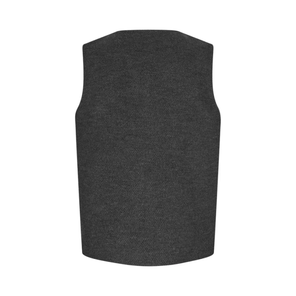 MbyM Houtskool Mouwloos Vest Black Dames