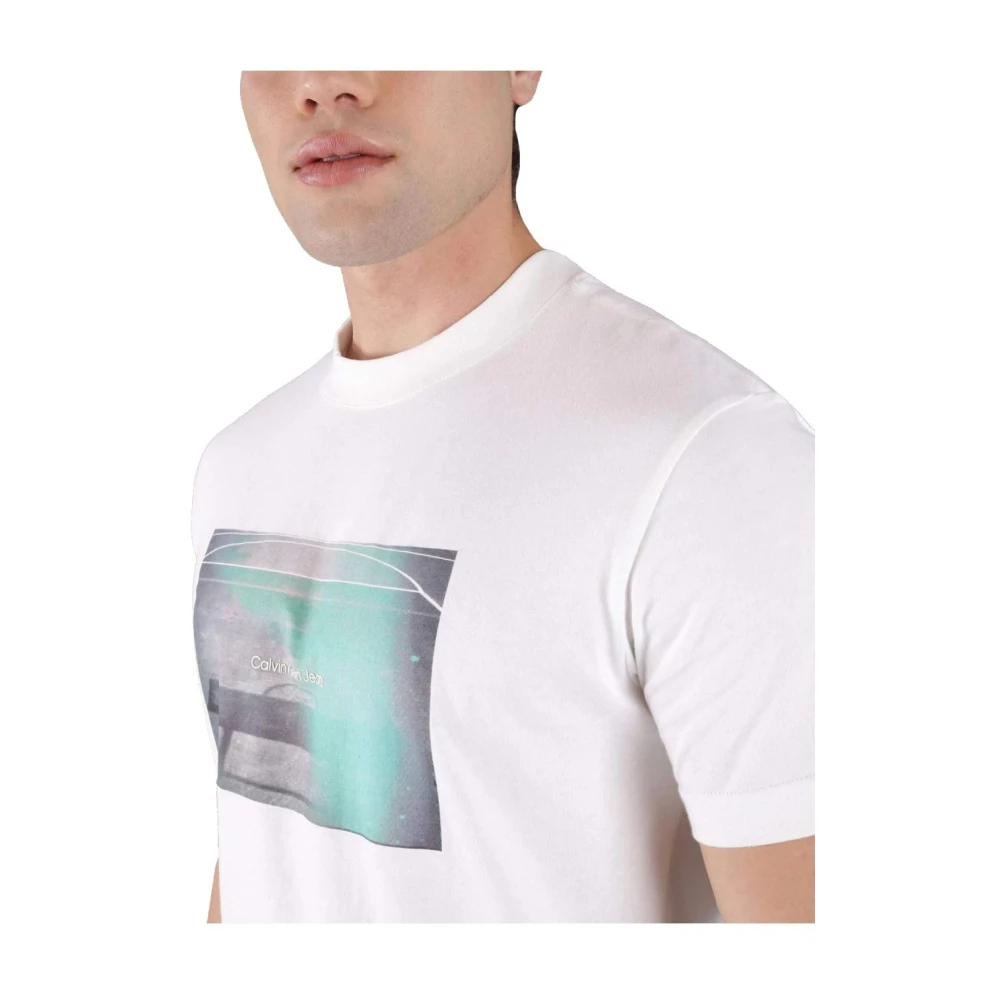 Calvin Klein Basketbalveld T-shirt White Heren