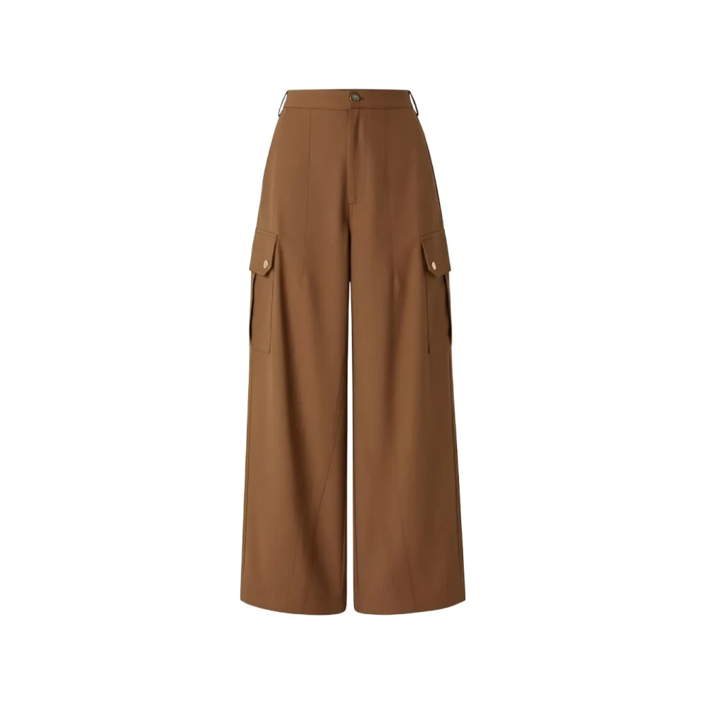 Pinko Donna Marrone Pantaloni, M, New,