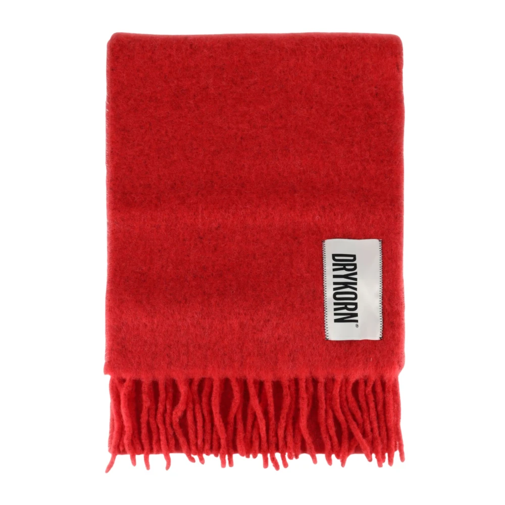 Drykorn Rode Alpaca Sjaal Kasay Red Dames