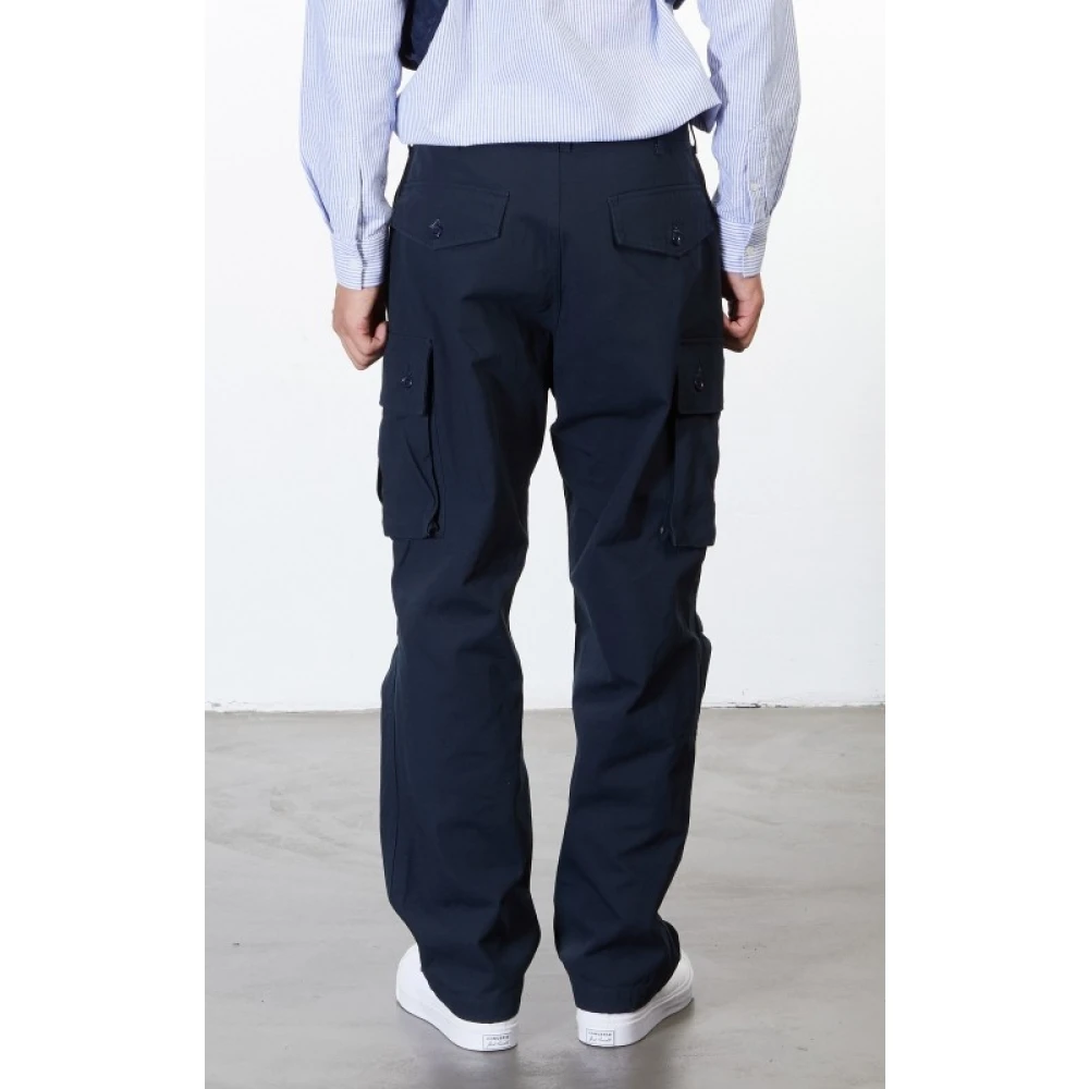 Engineered Garments Wijde Cargo Broek Blue Heren