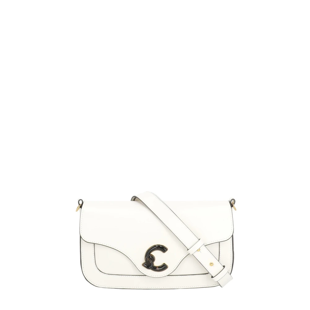 Coccinelle C-Me Calf Shoulder Bag - Female - Shoulder Bags - White - One Size - Bags