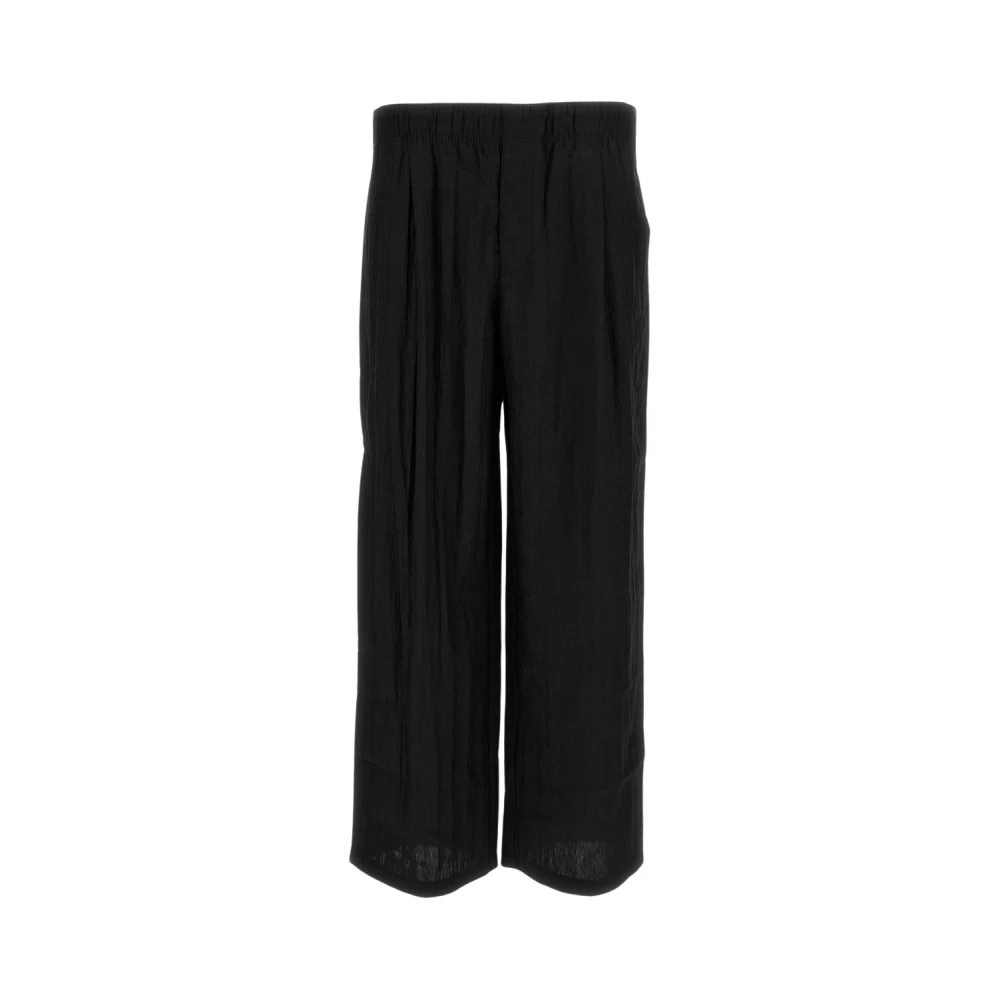 Our Legacy Men's Black Leisure Trouser - Wide Trousers - L - Trousers