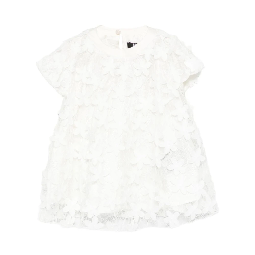 Balmain Girls White Dresses - Dresses - 18 M - Kids
