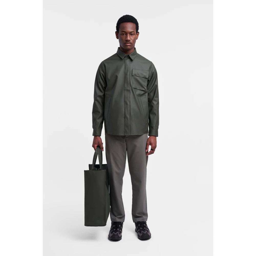 Stutterheim Waterdicht Overshirt voor Mannen Green Heren